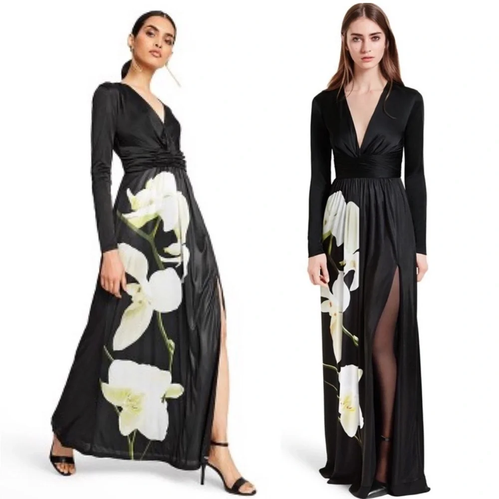NEW Altuzurra Target 20 Years Collaboration Orchid Maxi Dress Size S Black Gown - Picture 2 of 8
